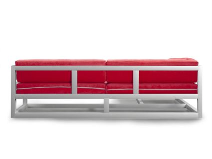 Диван Арско Магнус угловой трехместный красный