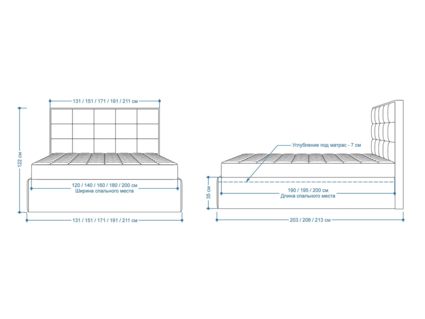 Кровать Lonax Адель велюр Dolly-2 180х195