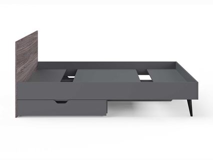 Кровать Сонум Ines Ясень анкор + серый 200х190