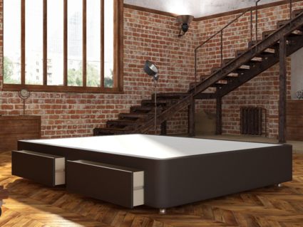 Кровать Mr.Mattress Site Box экокожа Brown 239