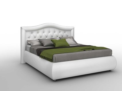 Кровать Sleeptek Premier 6 Экокожа White 258