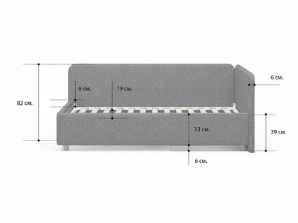 Кровать Сонум Capri Экокожа Коричневый перламутр (с подъемным механизмом) 80х200