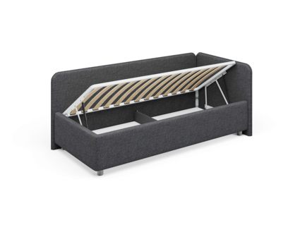 Кровать Сонум Capri Экокожа Коричневый перламутр (с подъемным механизмом) 80х200