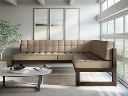 Диван Арско Сега угловой трехместный бежевый