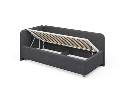 Кровать Сонум Capri Экокожа Коричневый перламутр (с подъемным механизмом) 80х200