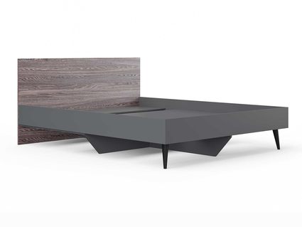 Кровать Сонум Ines Ясень анкор + серый 200х190