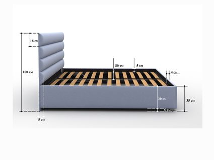 Кровать Sleeptek Premier 4 Велюр 20 (с подъемным механизмом) 256