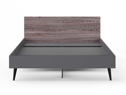 Кровать Сонум Ines Ясень анкор + серый 200х190