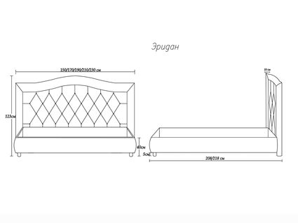 Кровать Димакс Эридан Агат с подъемным механизмом