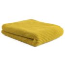 Плед Tkano Essential жемчужной вязки горчичный