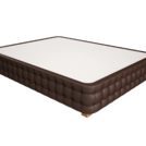 Кровать Mr.Mattress Twin Box экокожа Brown 90х190