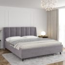 Кровать Sontelle Style Skordia Malta grey с подъемным механизмом 200х190