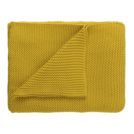 Плед Tkano Essential жемчужной вязки горчичный